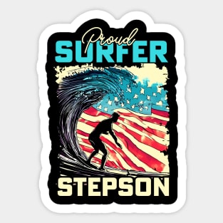 Proud Surfer Stepson Sticker